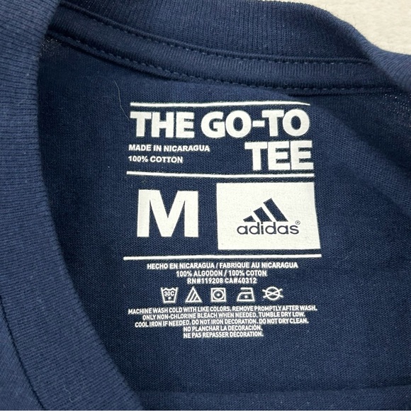 Los Angeles LA Galaxy MLS Soccer Navy Blue Adidas The Go-To Tee Shirt Men’s - Picture 9 of 12